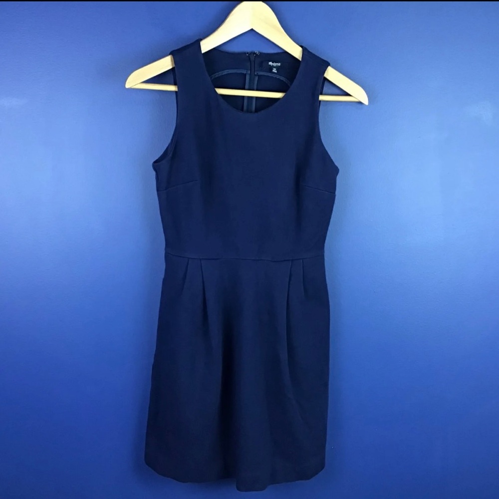 Madewell Navy A-Line Dress with Pockets